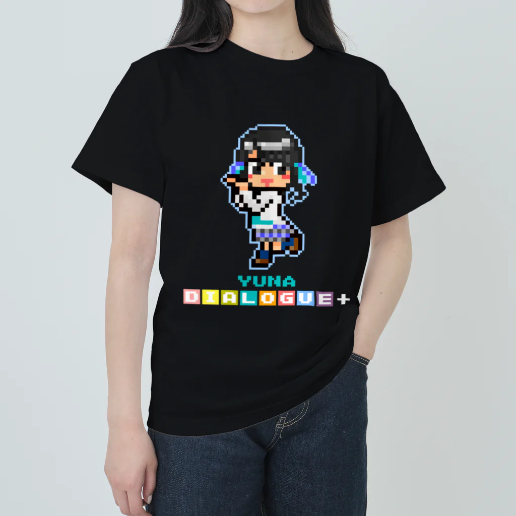 DIALOGUE＋のドットDIALOGUE＋ ゆーな推しヘビーウェイトTシャツ(黒) ヘビーウェイトTシャツ