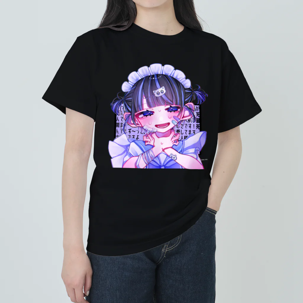 モマ@のメンヘラメイドチャン‼️ ヘビーウェイトTシャツ