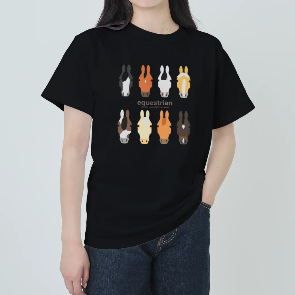 POPPY＿moooo  チャリティーショップのequestrian ヘビーウェイトTシャツ