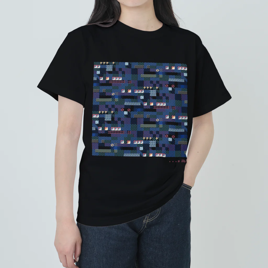 m7kenjiのpixelTextilePattern_01 ヘビーウェイトTシャツ