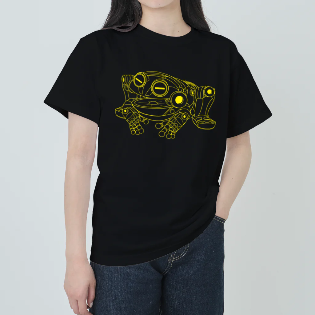 ギャネック屋のギャラクシーカエルロボエルビッケ ヘビーウェイトTシャツ