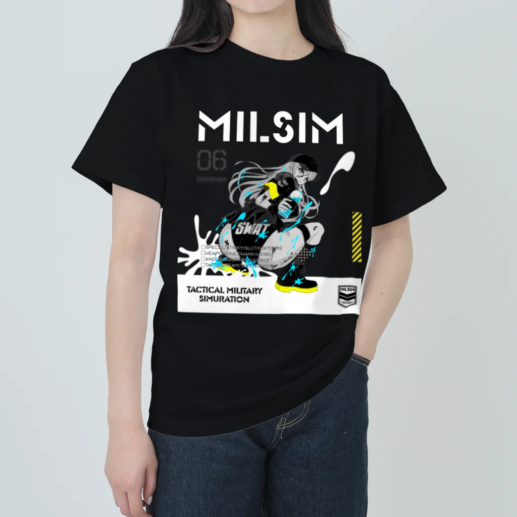 loveclonesのMILSIM 0559 カバーガール スティッキー ジェル Heavyweight T-Shirt