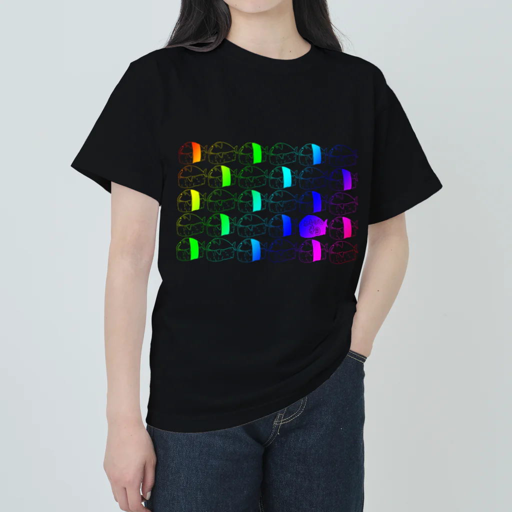 鮫処 祭のホホジロ寿司 パターン(ゲーミング) Heavyweight T-Shirt