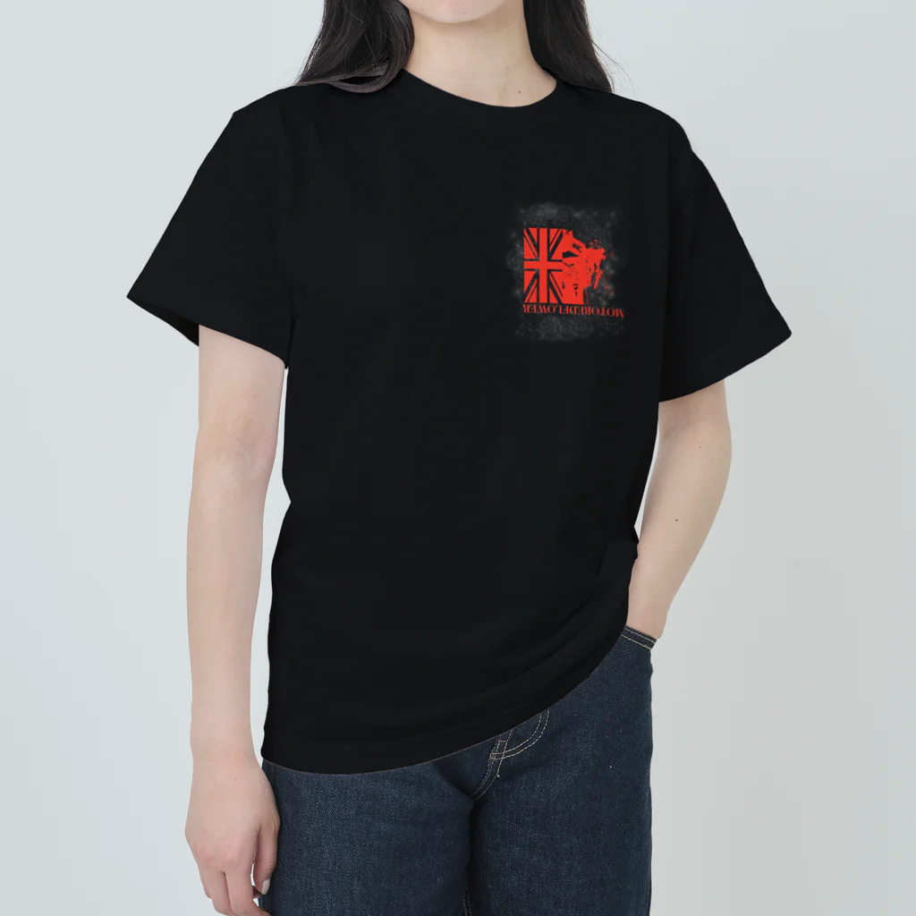 SOKICHISAITOのMOTOREDFLOWER ShiroiHana REDROGO Heavyweight T-Shirt