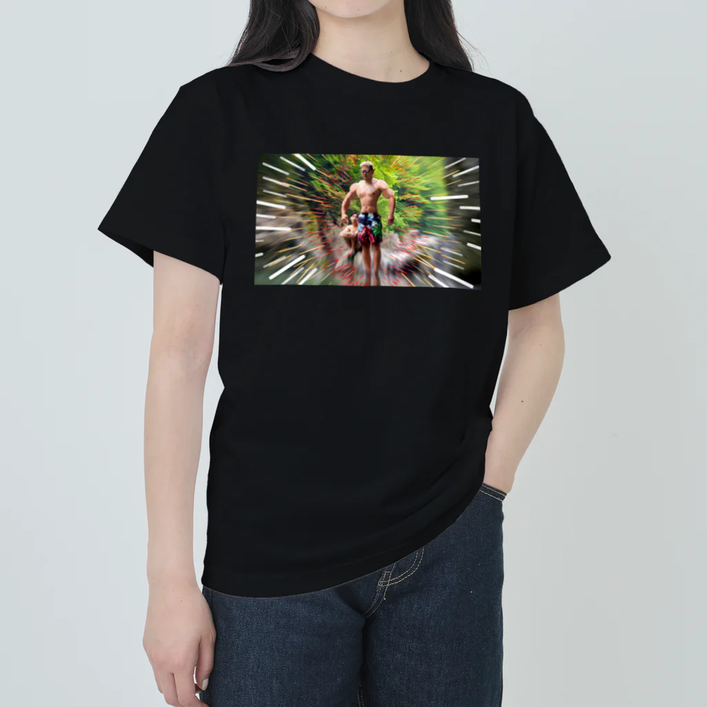 🍙GOHAN TERRORISM🔫の第拾話 アクマダイバー   黒 ヘビーウェイトTシャツ