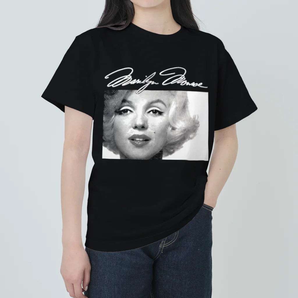 PALA's SHOP　cool、シュール、古風、和風、の鏡の上のマリリン・モンローの肖像 Ⅵｂ、匿名、1950年頃-1960年頃 Heavyweight T-Shirt