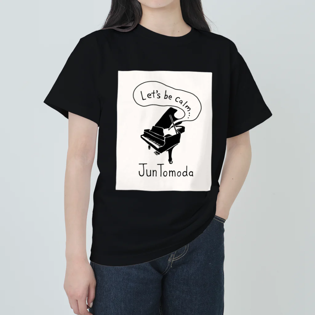 Let’s Be Calm…の友田ジュン🎹　designed by Akira Kudo ヘビーウェイトTシャツ