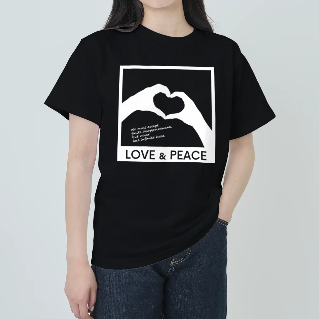 アージーのLOVE and PEACE ヘビーウェイトTシャツ