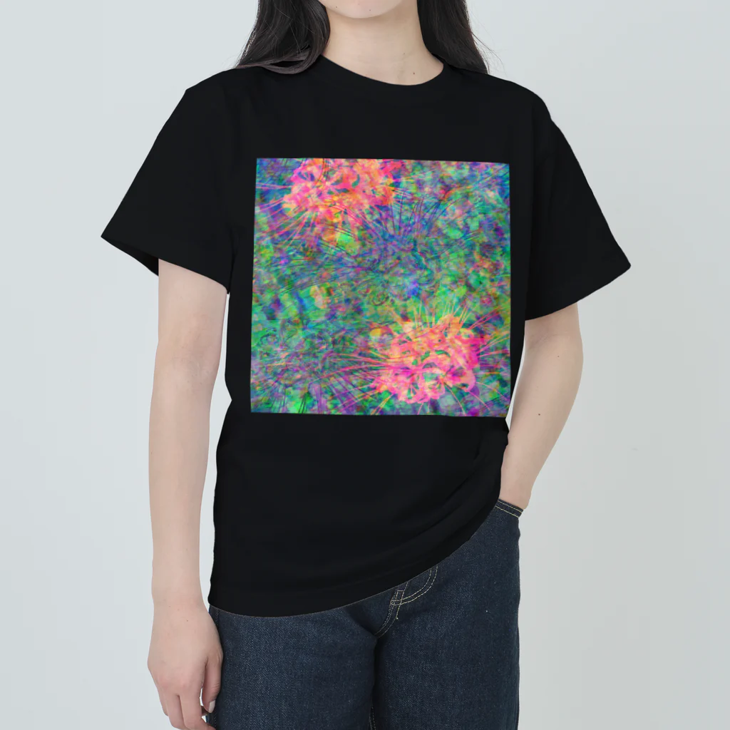 egg Artworks & the cocaine's pixの曼珠沙華（cluster belladonna） ヘビーウェイトTシャツ