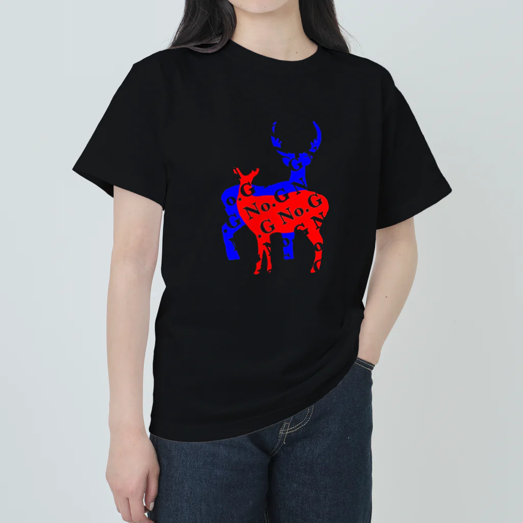 No-GのNo.G  deer couple ヘビーウェイトTシャツ