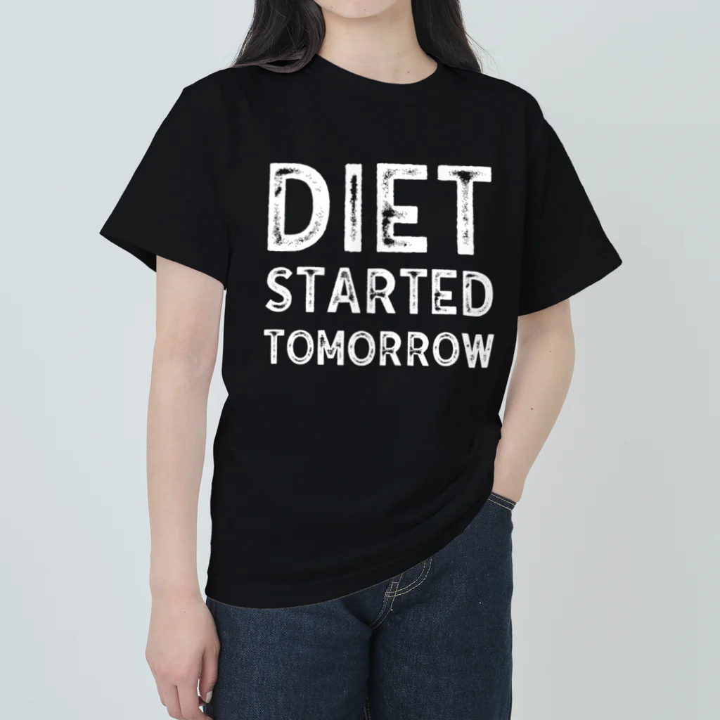 Diet LabのDiet started tomorrow Heavyweight T-Shirt