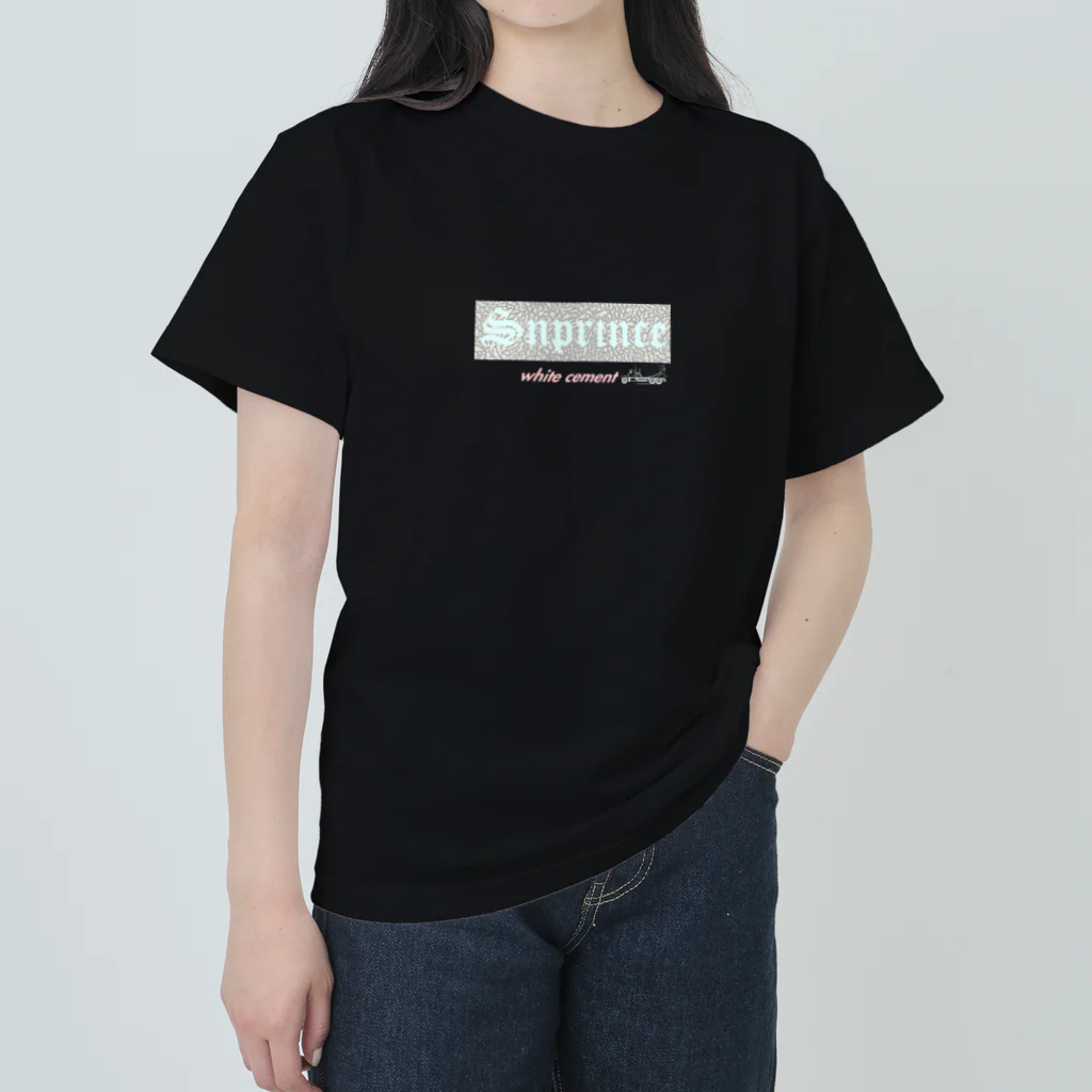 王子のアパレル Snprinceのwhite cement Snprince boxlogo Heavyweight T-Shirt