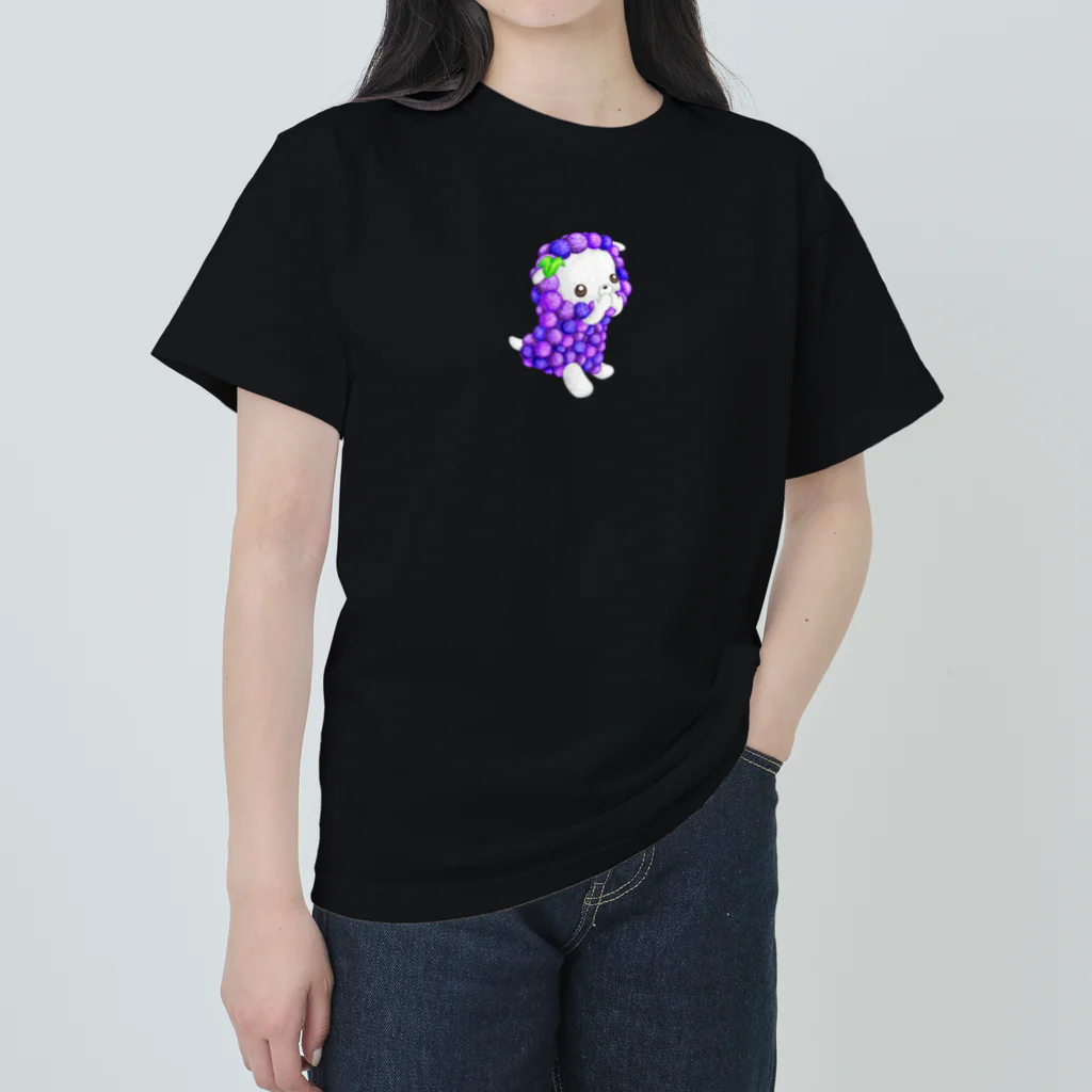 satoayaのアニマルカフェのフルーツアニマル　ブドウヒツジ Heavyweight T-Shirt