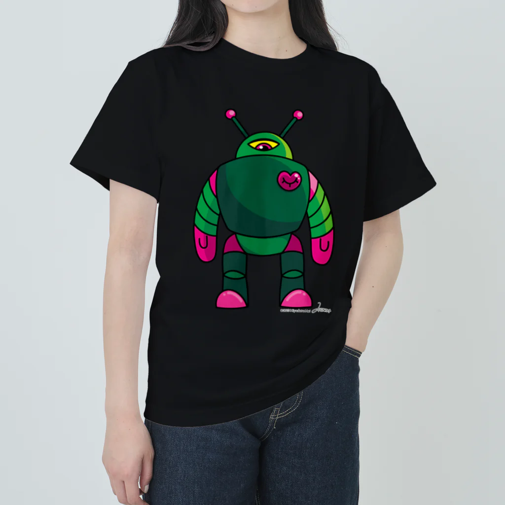 ぎょろぱちアイランドの家庭用ロボット「モリヤマくん」 Heavyweight T-Shirt