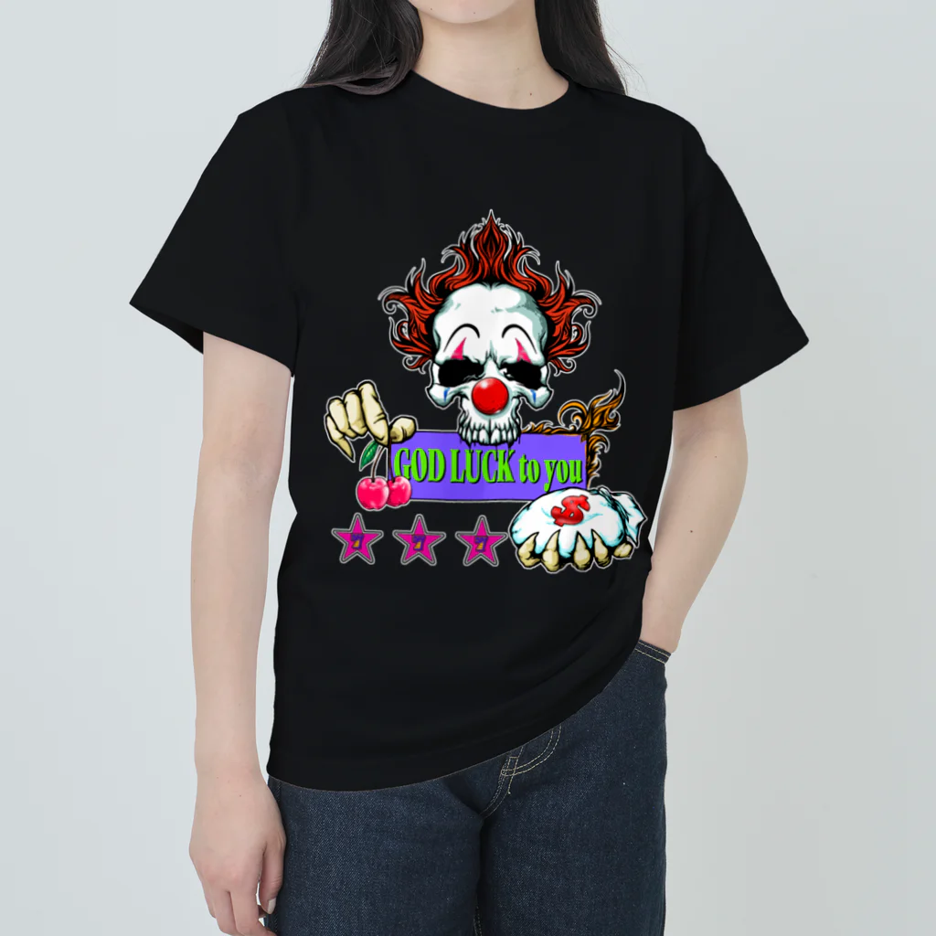 GOD LUCK💀to youのピエロGOD LUCK to  you🤡✨ ヘビーウェイトTシャツ