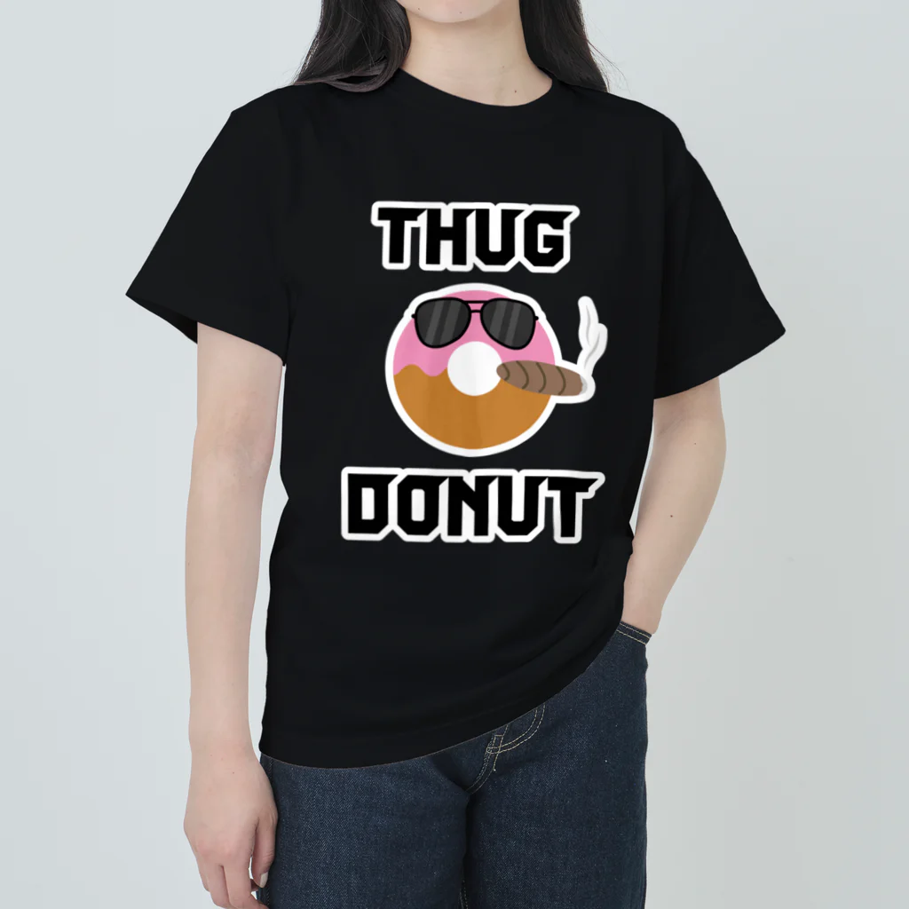 テモアシドーナツ（ドーナツギャング）のTHUG DONUT ヘビーウェイトTシャツ