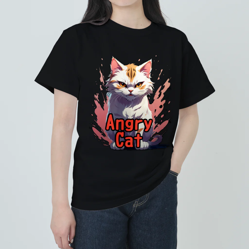 トッパー家のAngry Cat ヘビーウェイトTシャツ