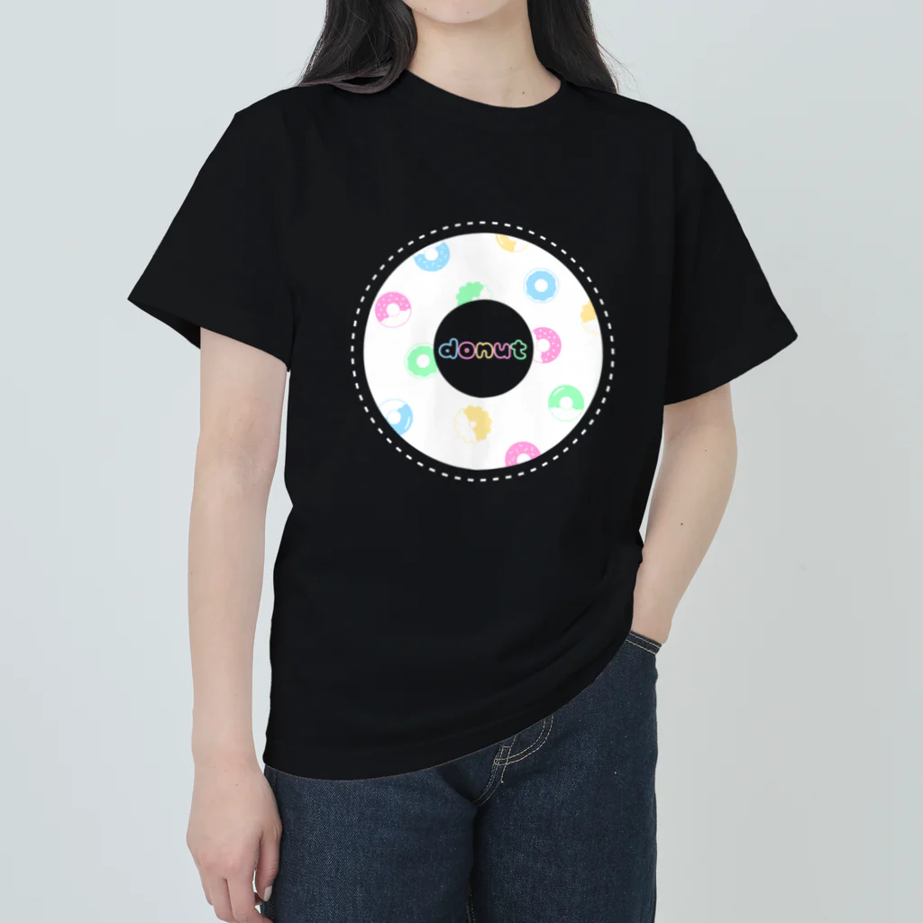 ぱるちゃのdonut(ドーナツ)カラフルver. Heavyweight T-Shirt