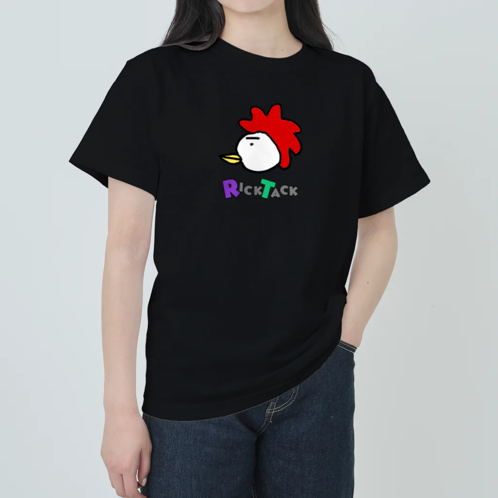 RICKTACKのRick Tack  ニワトリロゴ 【  メンズ＆レディース 】 ヘビーウェイトTシャツ