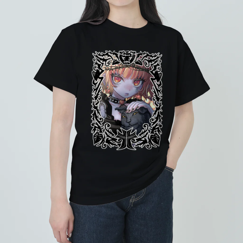 nya-mew（ニャーミュー）の最後のハロウィン ヘビーウェイトTシャツ