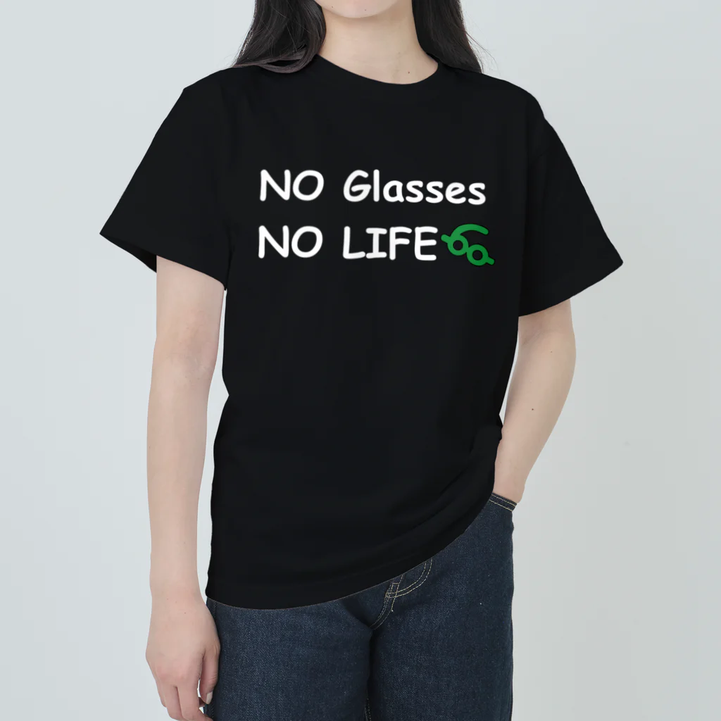 🧐伊澤康一郎👓（メガネのイザワ眼鏡作製技能士一級）🗼のNOGLASSESNOLIFE Heavyweight T-Shirt