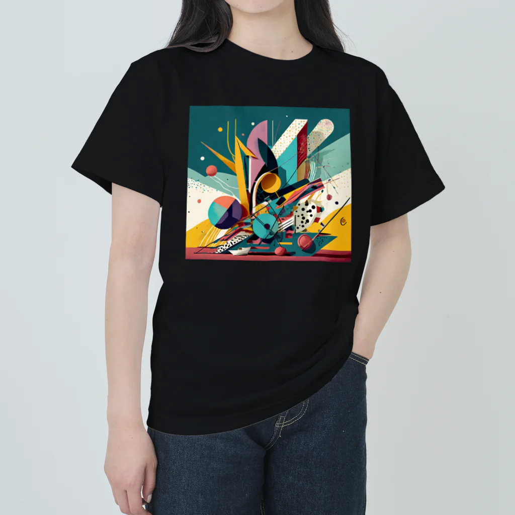 のんびりアート工房のガラクタアート Heavyweight T-Shirt