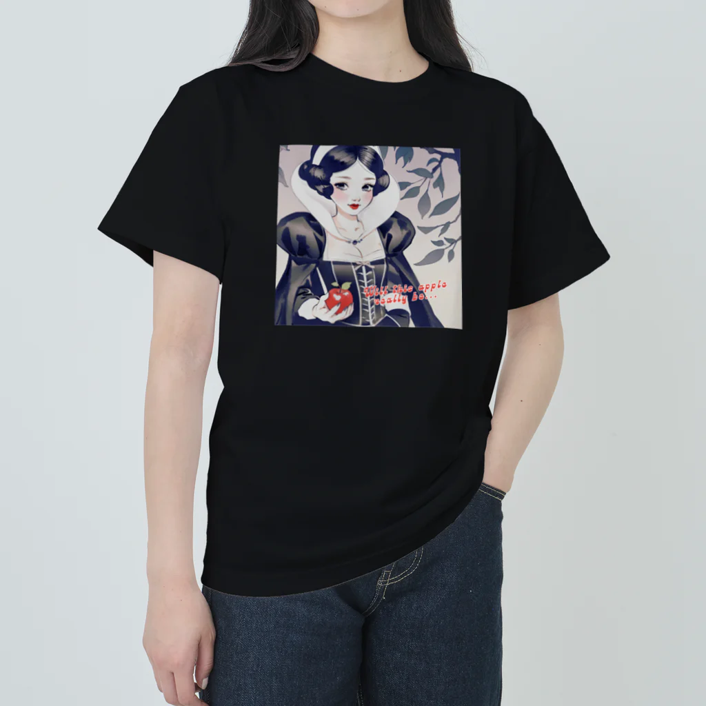 凡人-bonjin-のダークファンタジー白雪姫 ヘビーウェイトTシャツ