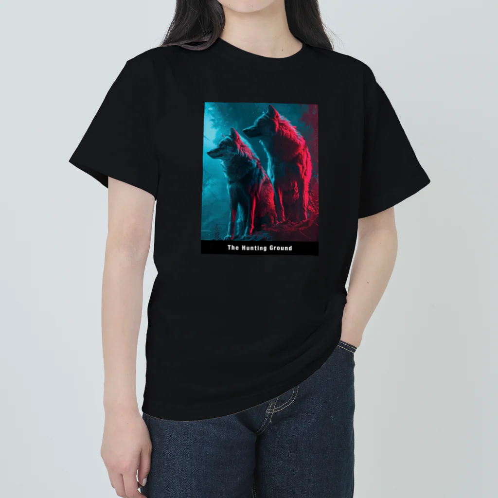 The_Hunting_GroundのWhat do the wolves see?🐺🐺🐺 ヘビーウェイトTシャツ