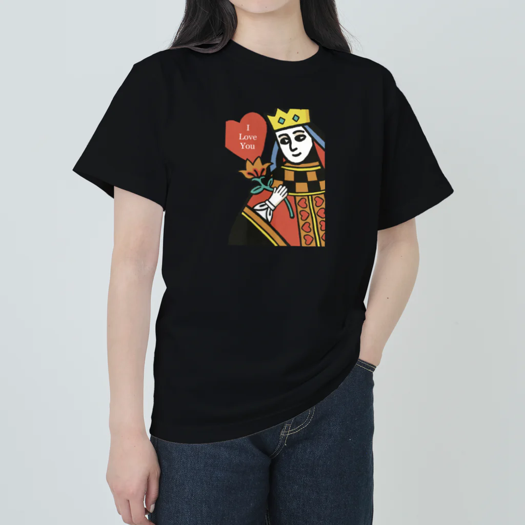 Yellow_Sparrowのハートの女王 ヘビーウェイトTシャツ