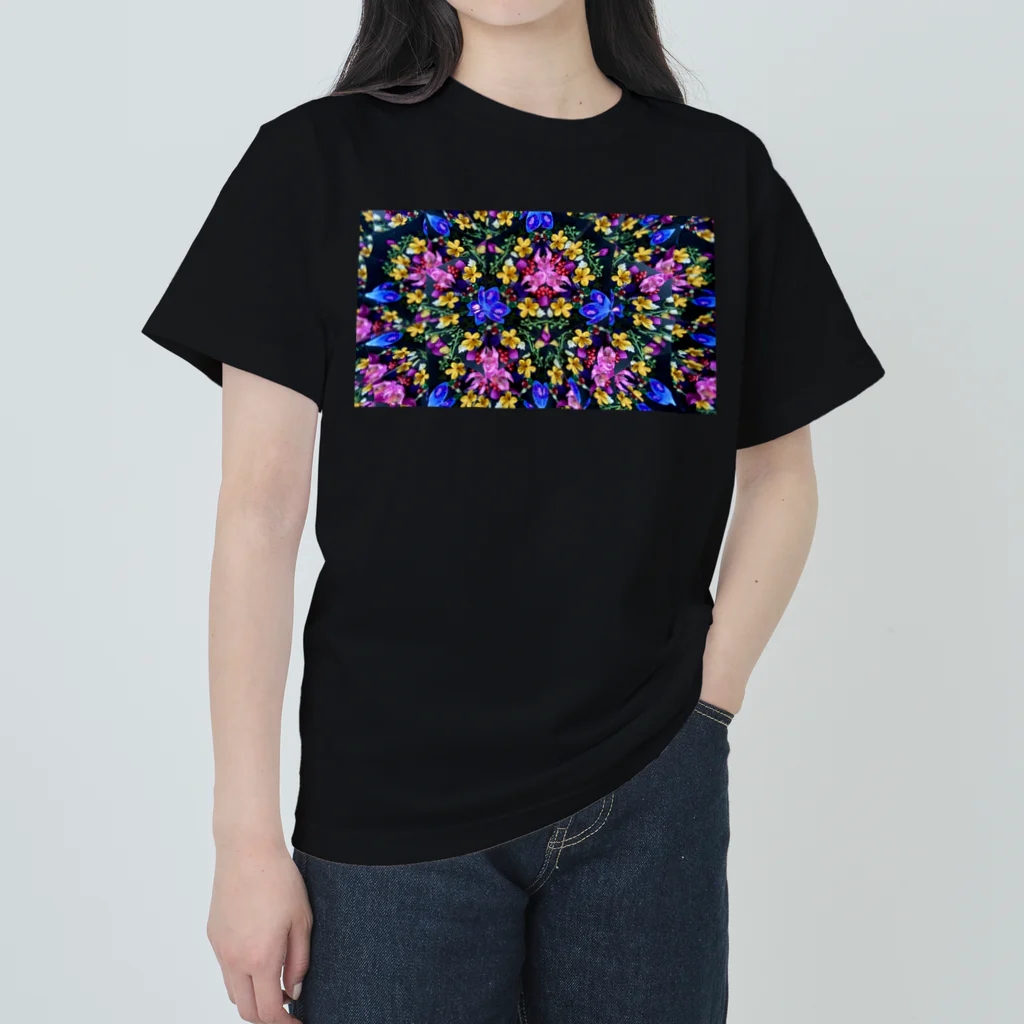 シゲマツヤの心喰花 Heavyweight T-Shirt