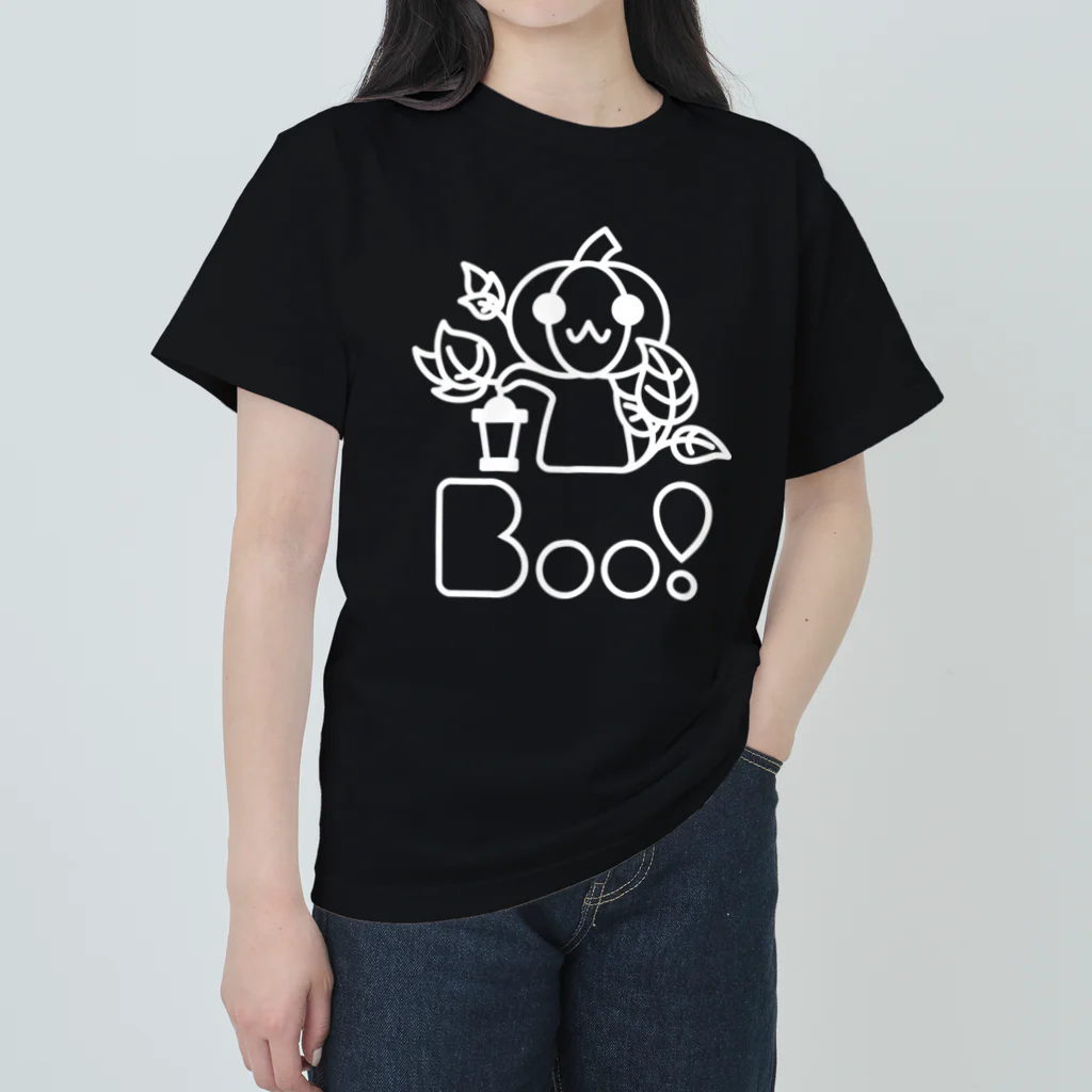 Boo!のBoo!(ジャックオーランタン) ヘビーウェイトTシャツ