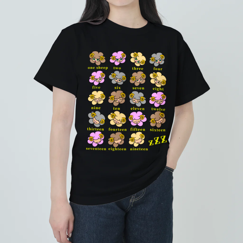 momolove の羊がいっぱい Heavyweight T-Shirt