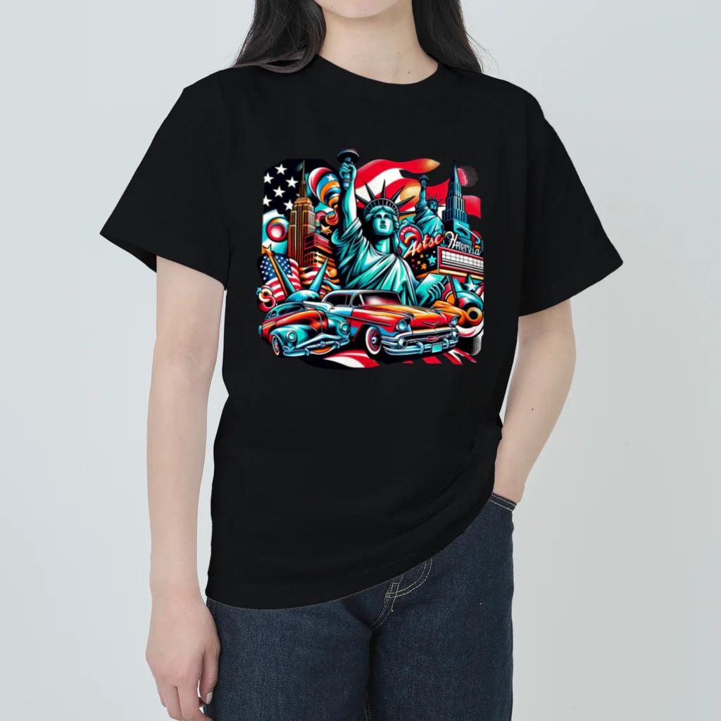 Sunlit HorizonのThe アメリカン・ドリーム ヘビーウェイトTシャツ