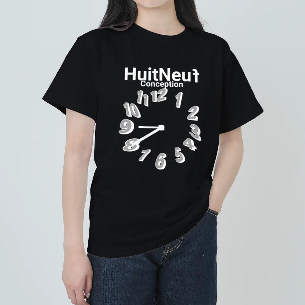 HuitNeuf ConceptionのHuitNeuf Conception ロゴ ヘビーウェイトTシャツ