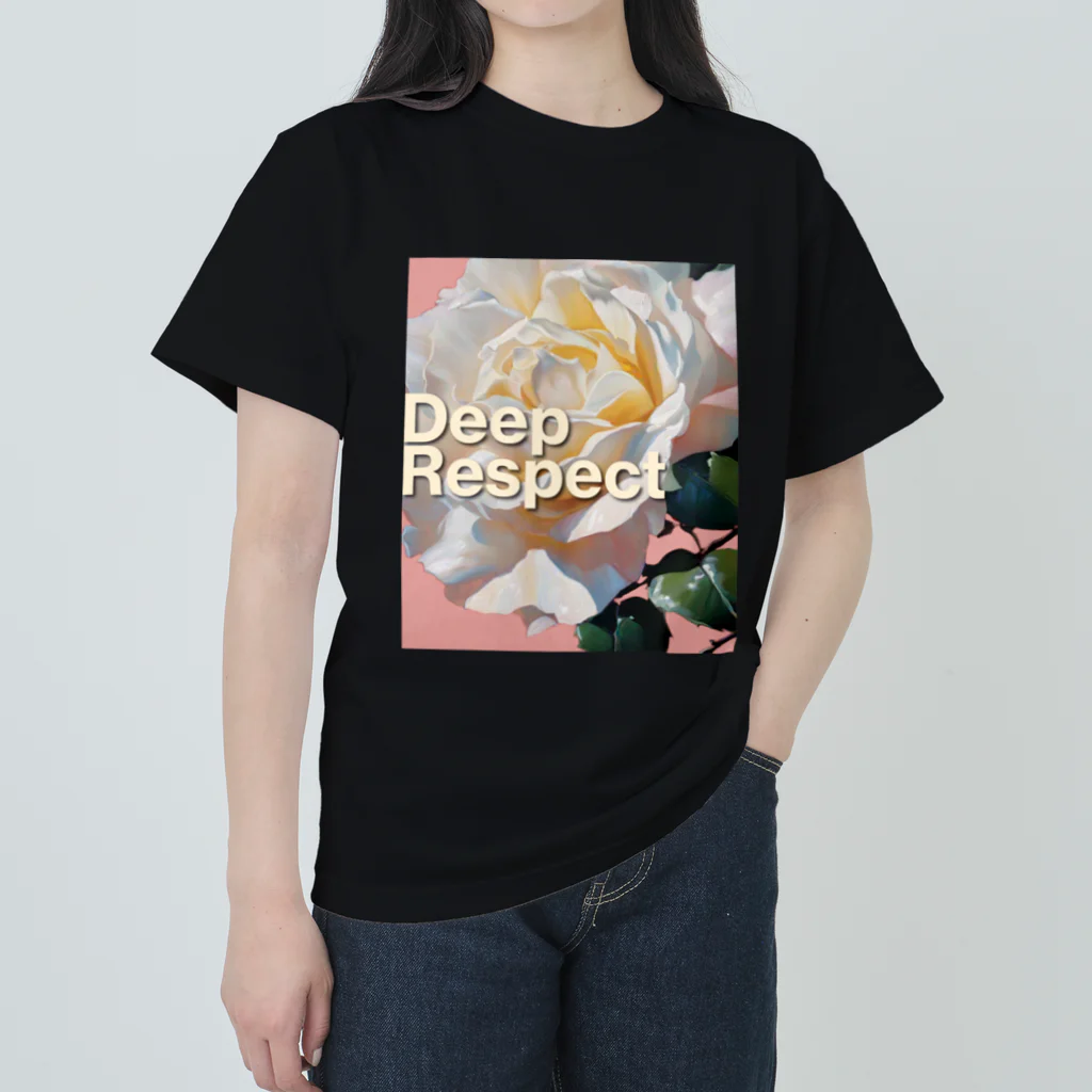 黒野のWhite Rose ヘビーウェイトTシャツ