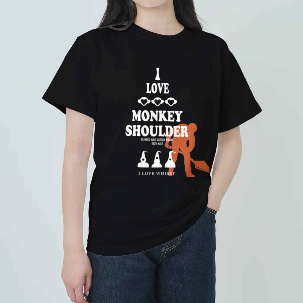 I LOVE【WHISKEY】SHOPのI LOVE WHISKEY-02BK ヘビーウェイトTシャツ