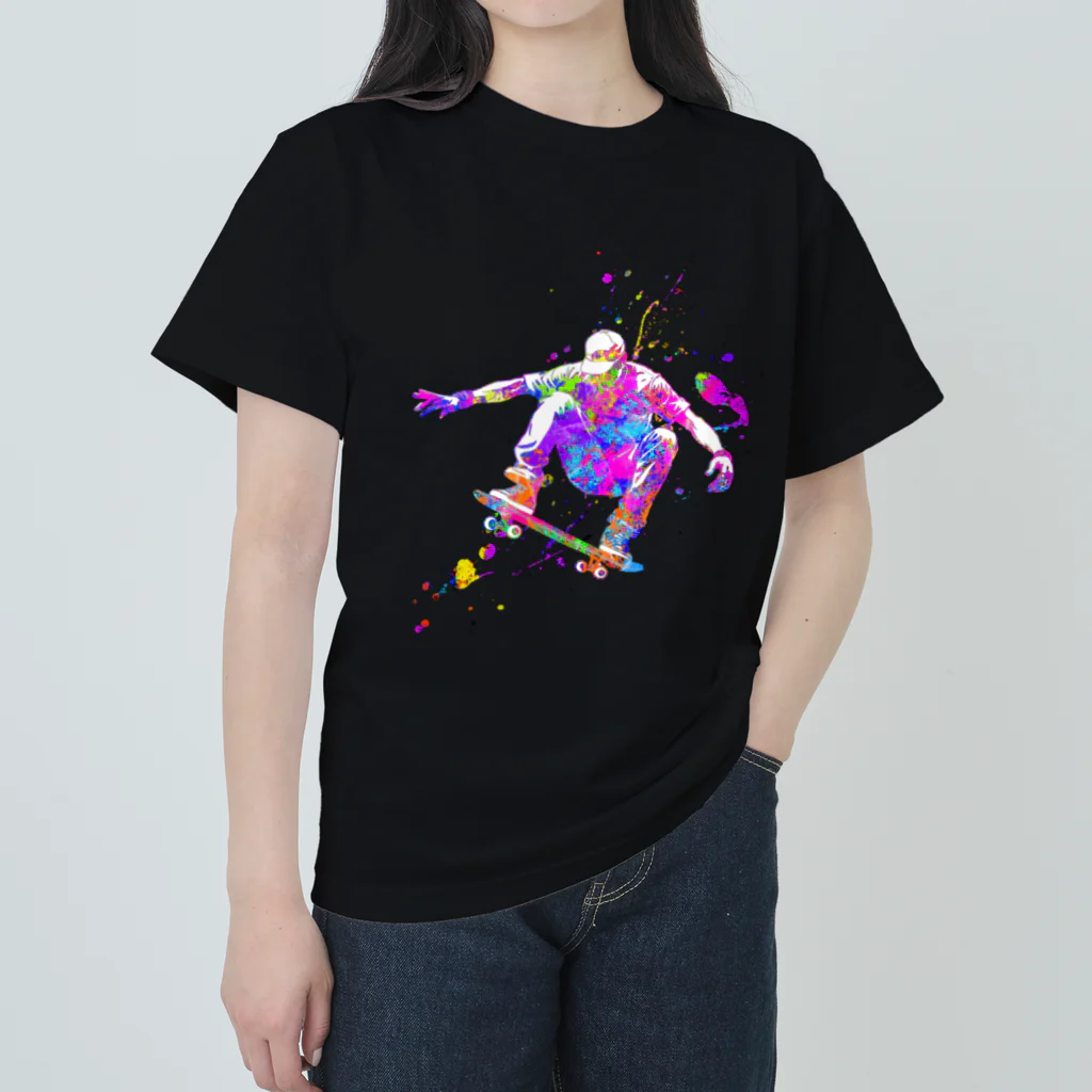 OPNの009_Color Splash Skater ヘビーウェイトTシャツ