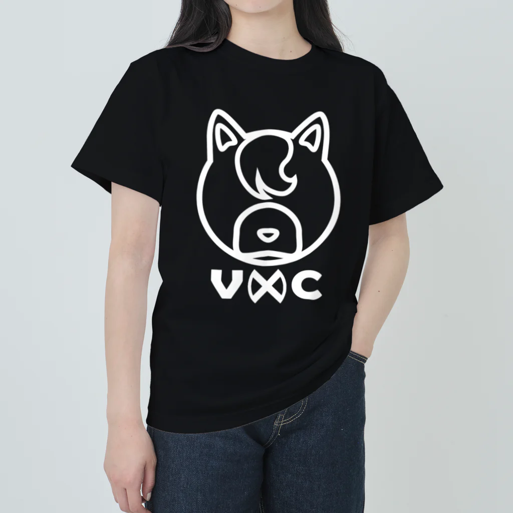 VIRTUAL CROSSのShiba Logo white  Heavyweight T-Shirt