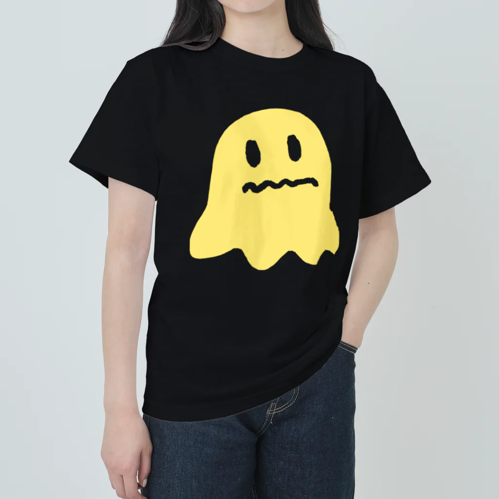 あらゐけいいちの黄色いオバケのシルエット ヘビーウェイトTシャツ