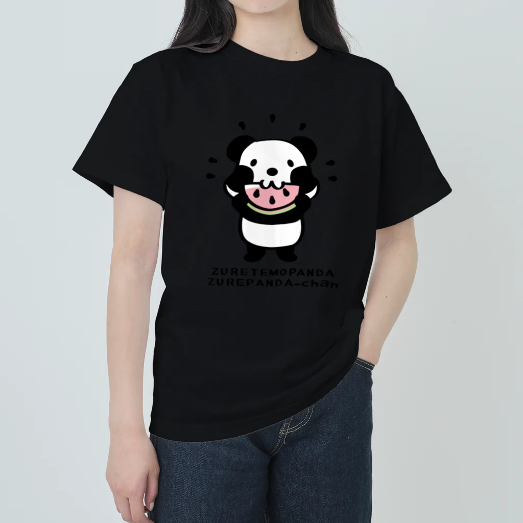 イラスト MONYAAT のパンダ！ズレてもぱんだズレぱんだちゃんnew Heavyweight T-Shirt