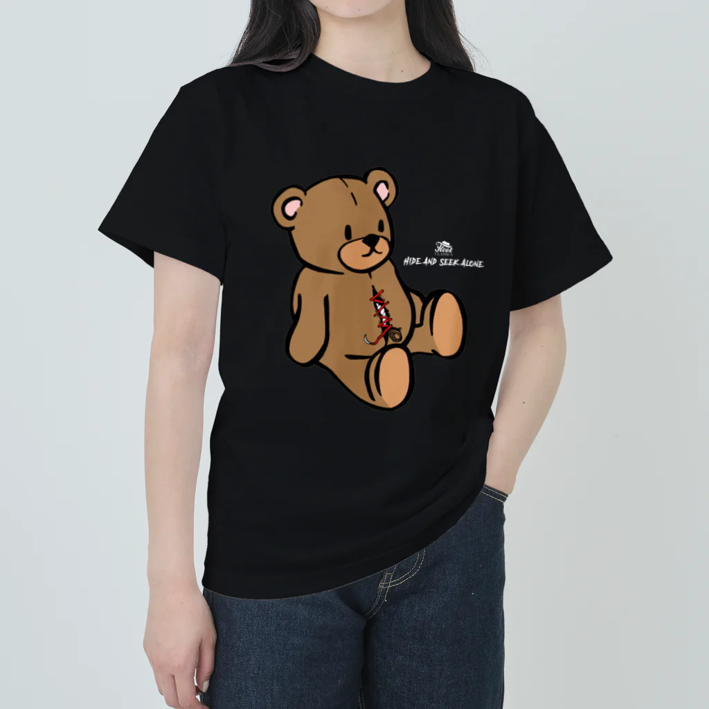 THCOT CLASSICS オカラジグッズ STOREのHIDE AND SEEK ALONE ヘビーウェイトTシャツ