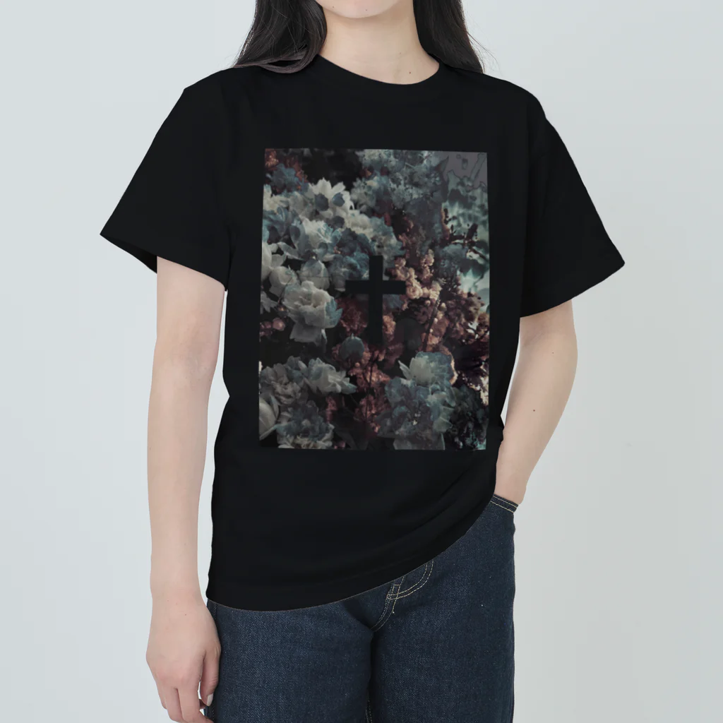 シロクロカラスのいつくしみ Heavyweight T-Shirt