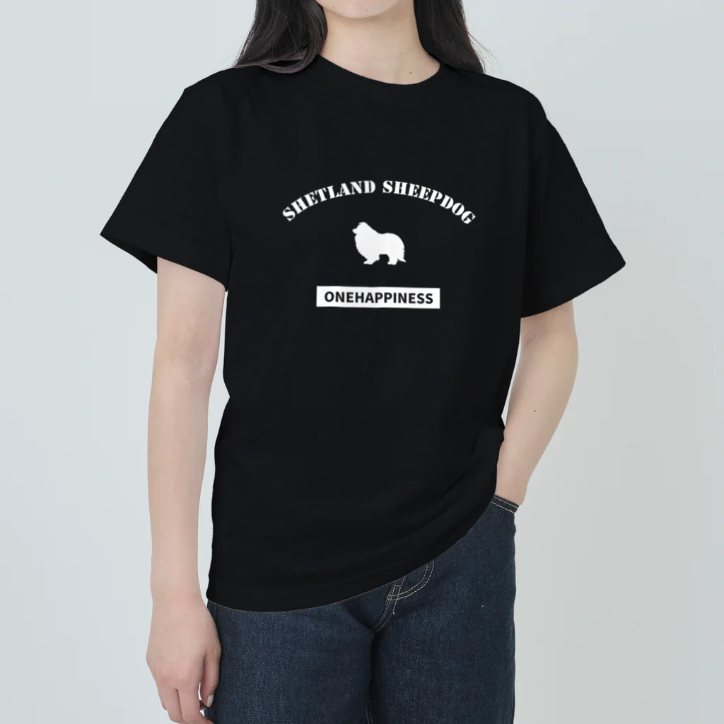 onehappinessのシェルティ Heavyweight T-Shirt