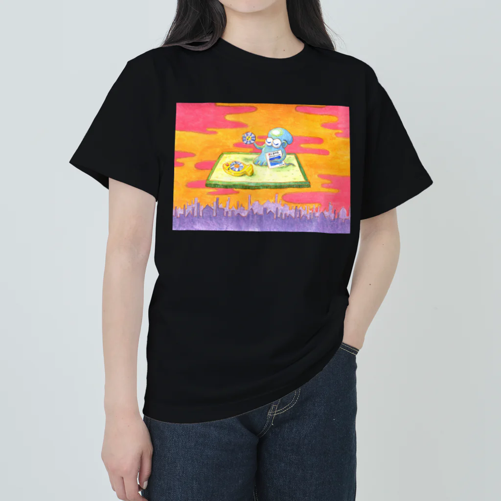 💡ぴこん💡の🐙畳でレコード♬ Heavyweight T-Shirt