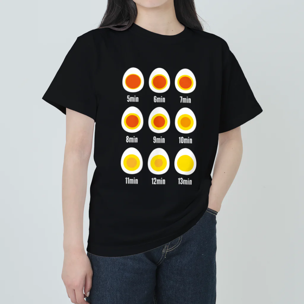 オノマトピアのゆで卵早見表 Heavyweight T-Shirt