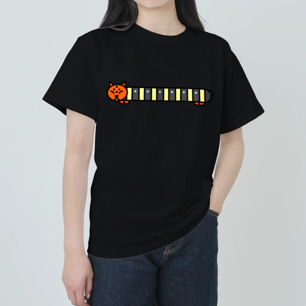 旦那芸術のＣＡＴピラーズ　アオバセセリ Heavyweight T-Shirt