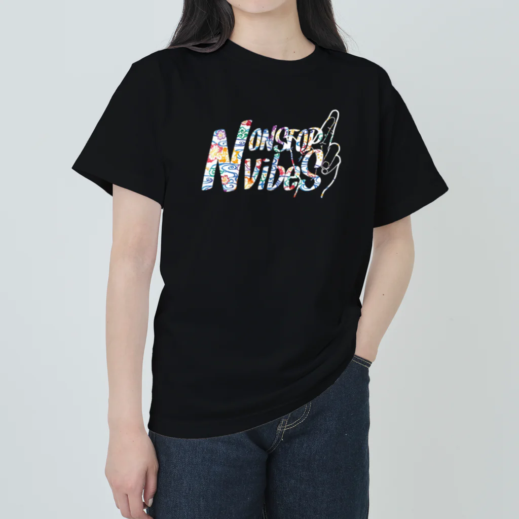 MOKKEYのNONSTOP VIBES（紅型W） ヘビーウェイトTシャツ