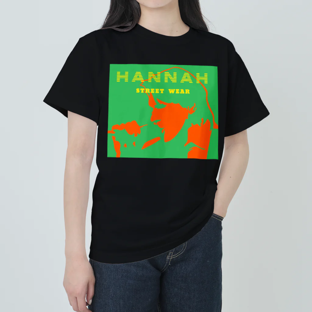 HANNAH street wear ハンナ　ストリートウェア(カバ店長)のHANNAH  street wear "ROCK！“ ヘビーウェイトTシャツ