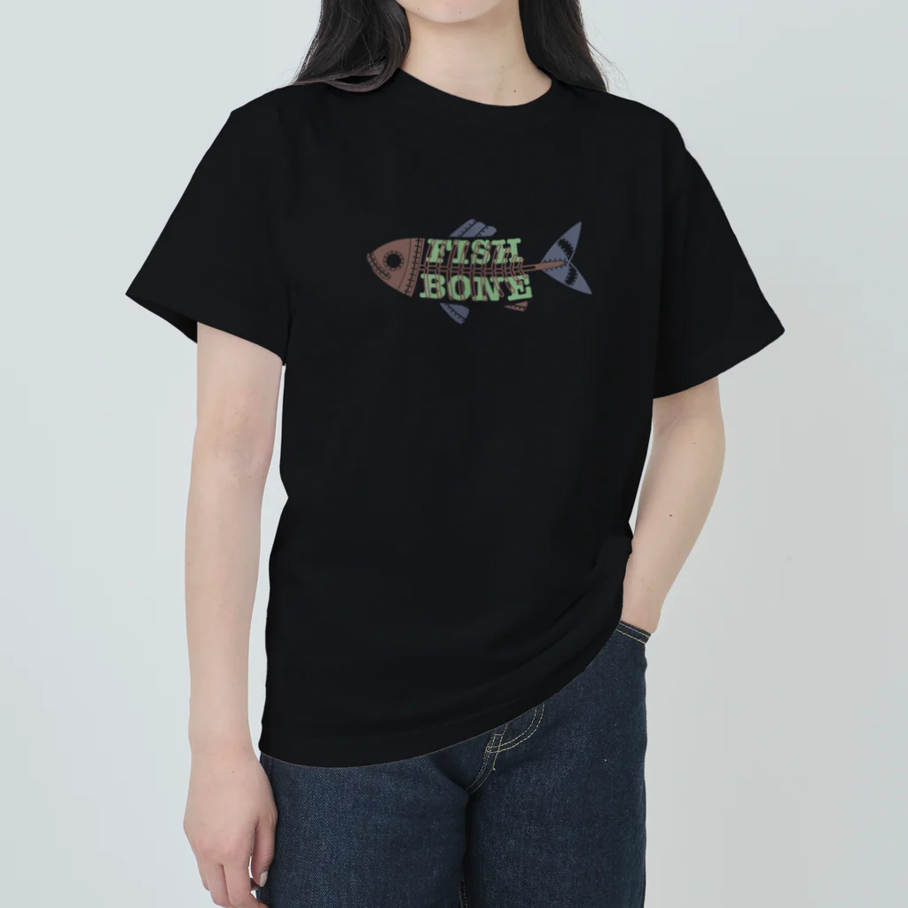 yuccoloの魚の骨 Heavyweight T-Shirt