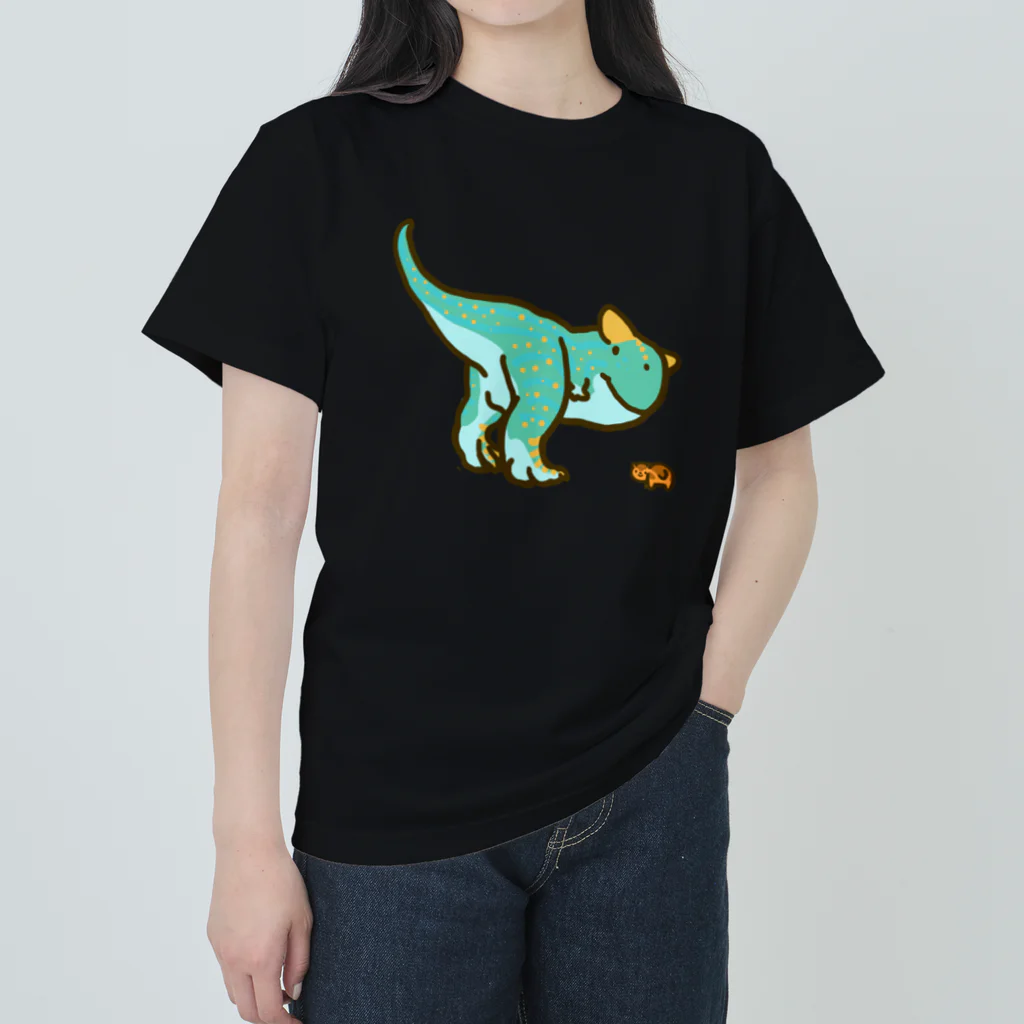 segasworksのゆるカルノタウルス　カルノたんとおともだち（見返り） ヘビーウェイトTシャツ